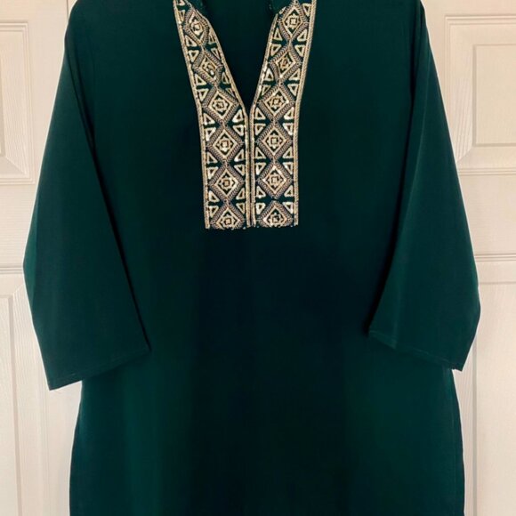 Indian 3/4 Sleeve Tunic - Picture 3 of 5